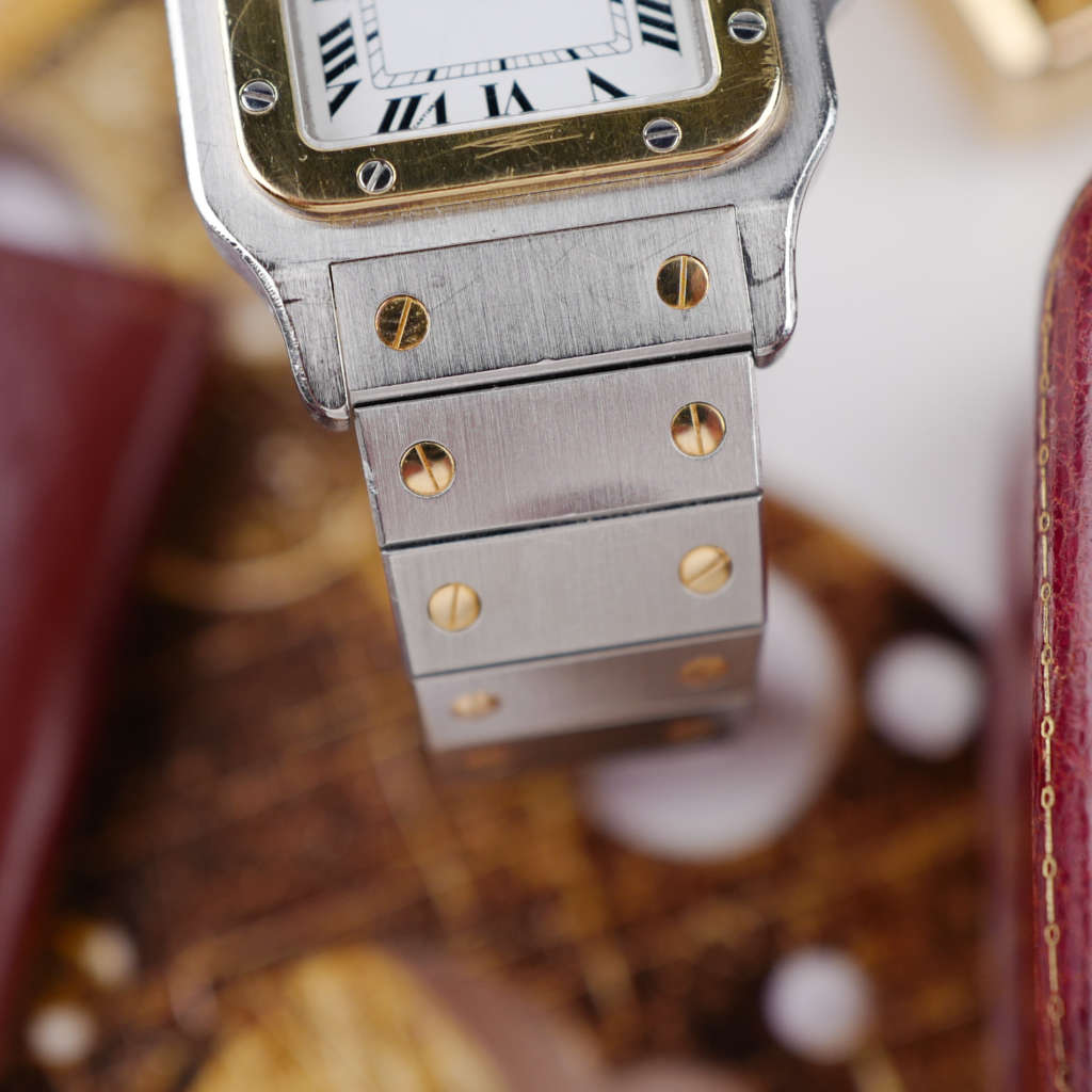 cafe noir les montres vintage horloger marseille cartier santos or et acier grand modele taille homme vintage or et acier_4 cafe noir les montres vintage horloger marseille cartier santos or et acier grand modele taille homme vintage or et acier_1