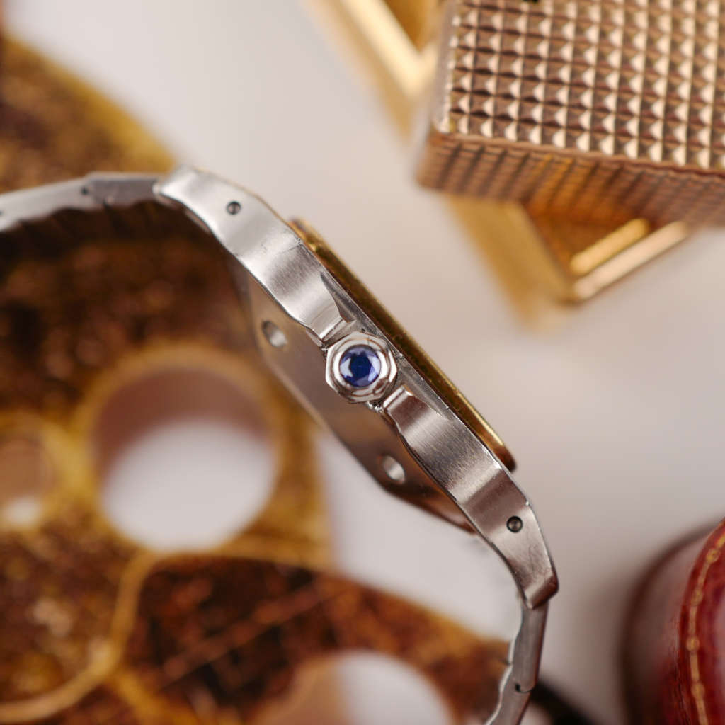 cafe noir les montres vintage horloger marseille cartier santos or et acier grand modele taille homme vintage or et acier_5 cafe noir les montres vintage horloger marseille cartier santos or et acier grand modele taille homme vintage or et acier_1