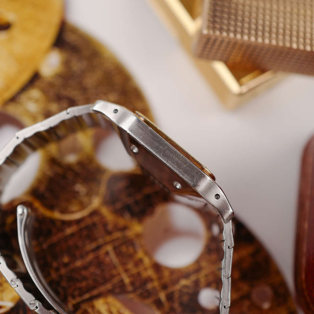 cafe noir les montres vintage horloger marseille cartier santos or et acier grand modele taille homme vintage or et acier_6 cafe noir les montres vintage horloger marseille cartier santos or et acier grand modele taille homme vintage or et acier_1