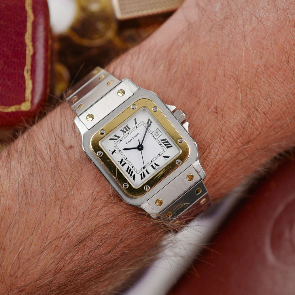 cafe noir les montres vintage horloger marseille cartier santos or et acier grand modele taille homme vintage or et acier_9 cafe noir les montres vintage horloger marseille cartier santos or et acier grand modele taille homme vintage or et acier_1