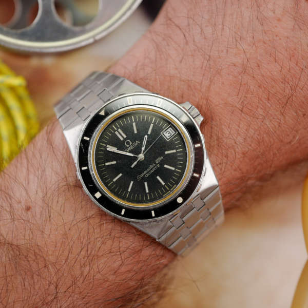 cafe noir les montres vintage horloger marseille omega seamaster 120 396.0900 Jacques Mayol acier 1337 année 1981