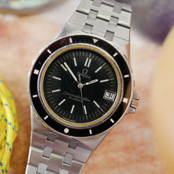 cafe noir les montres vintage horloger marseille omega seamaster 120 396.0900 Jacques Mayol acier 1337 année 1981