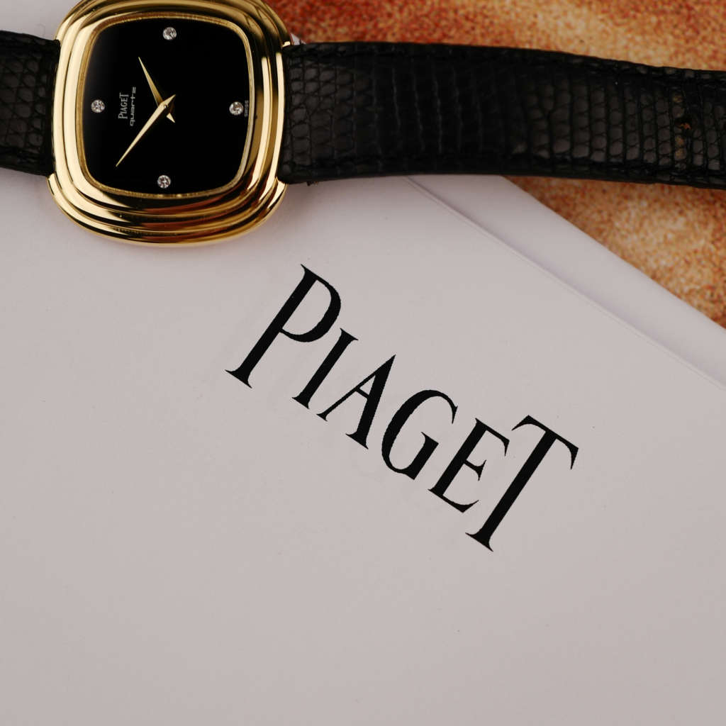 cafe noir les montres vintage horlogerie horloger passion vintage piaget emperador 75101 mouvement 7P3 cadran onyx noir diamant sav papiers piaget