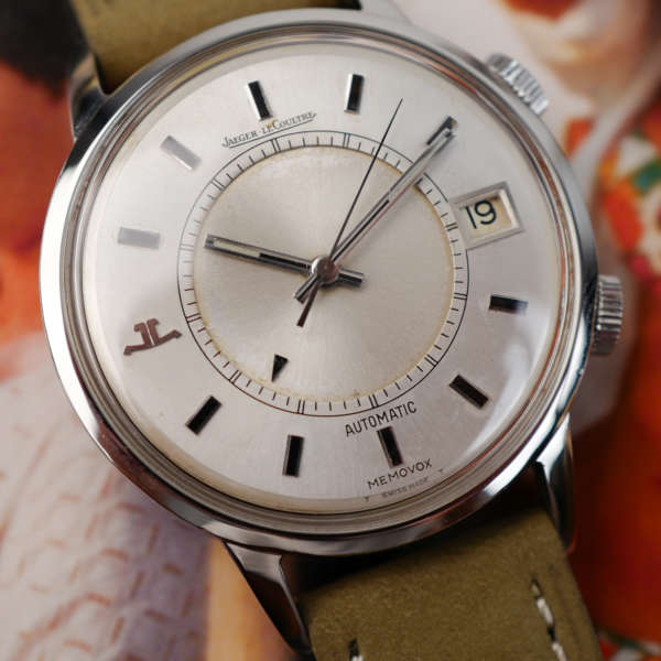 cafe noir les montres horloger marseille cadran blanc tritium aiguilles sonnerie memovox vintage 36 jaeger lecoultre 916