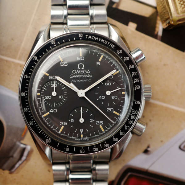 cafe noir les montres horloger marseille omega speedmaster reduced vintage patine tritium rare vintage