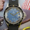 cafe noir les montres horloger marseille yema superman 241117 vintage cadran bleu tropic noir vintage automatique