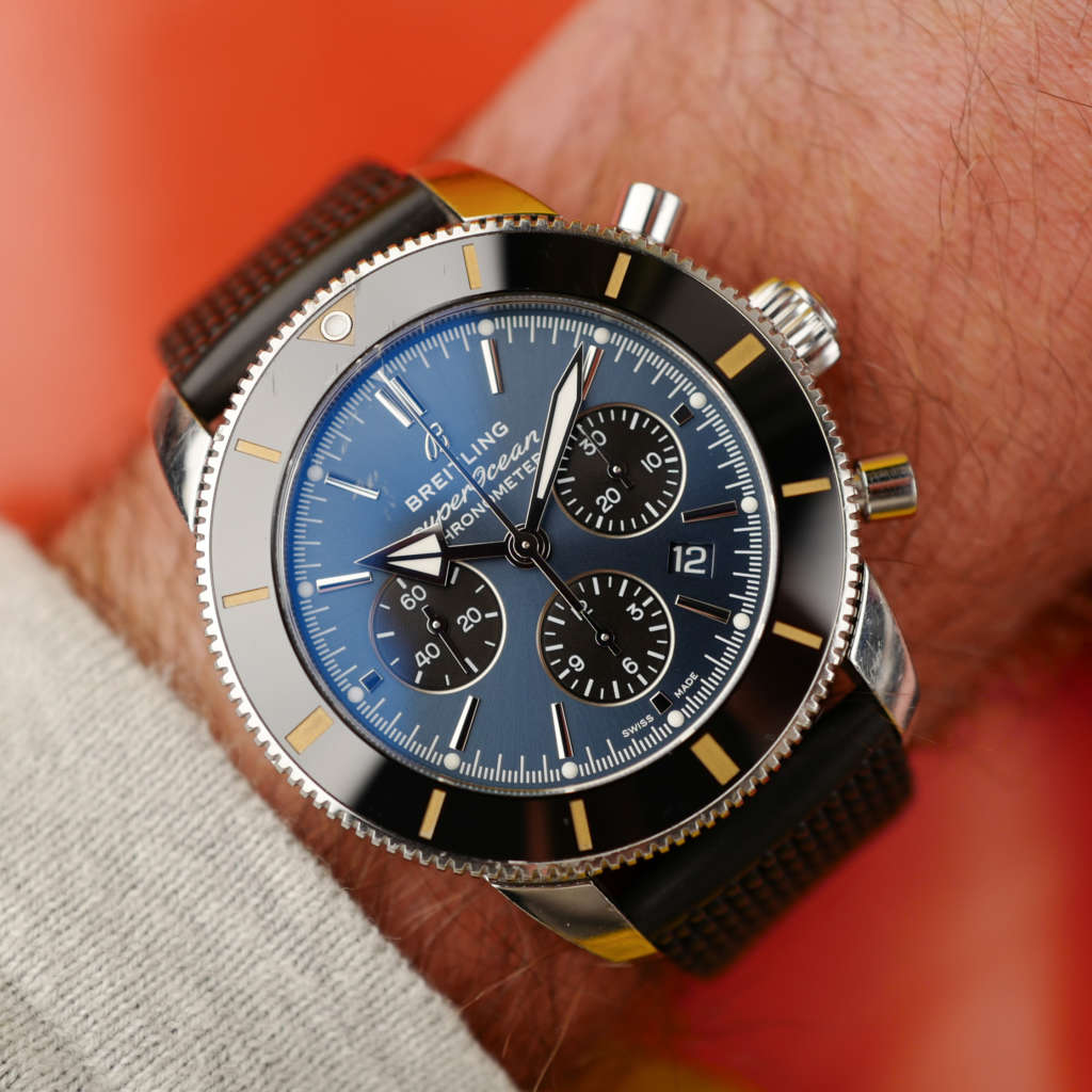 cafe noir les montres vintage Breitling Superocean Heritage B01 Chronograph 44 AB0162 cadran bleu automatique_12 cafe noir les montres vintage Breitling Superocean Heritage B01 Chronograph 44 AB0162 cadran bleu automatique