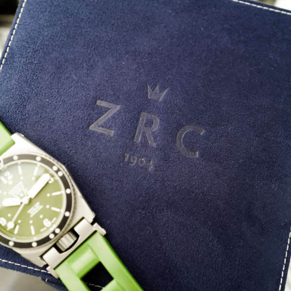 cafe noir les montres vintage ZRC Grands Fonds 300m Military verte kaki kakhi boite papier 2021