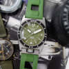 cafe noir les montres vintage ZRC Grands Fonds 300m Military verte kaki kakhi boite papier 2021