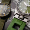 cafe noir les montres vintage ZRC Grands Fonds 300m Military verte kaki kakhi boite papier 2021