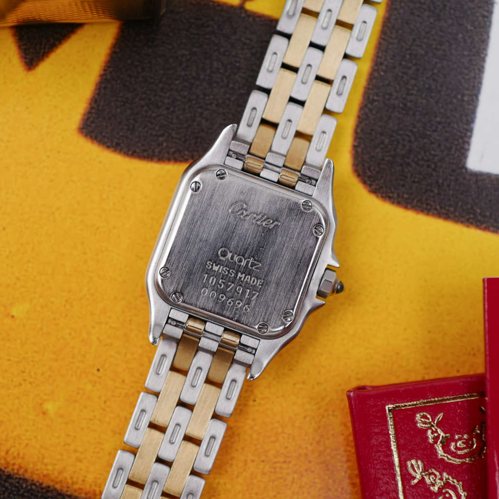 cafe noir les montres vintage cartier panthere petit modele vintage Panthere femme or et acier pour femme boite papiers 1989 full set ancienne_7 cafe noir les montres vintage cartier panthere petit modele vintage Panthere femme or et acier pour femme boite papiers 1989 full set ancienne