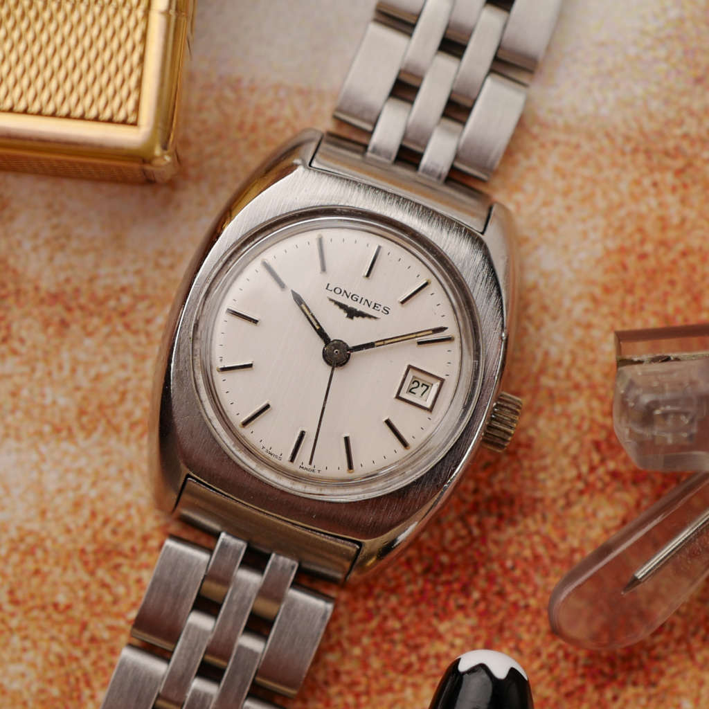 cafe noir les montres vintage longines lady mini montre acier felle bracelet acier cadran tritium 1975_4 cafe noir les montres vintage longines lady mini montre acier felle bracelet acier cadran tritium 1975