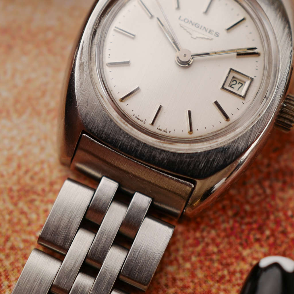 cafe noir les montres vintage longines lady mini montre acier felle bracelet acier cadran tritium 1975_5 cafe noir les montres vintage longines lady mini montre acier felle bracelet acier cadran tritium 1975