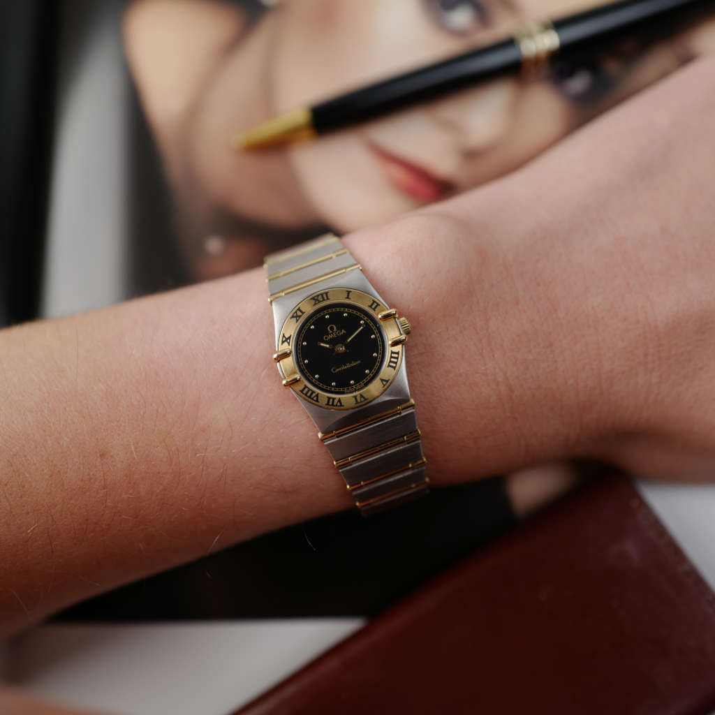 cafe noir les montres vintage marseille horloger omega constellation or acier vintage femme cadran noir_12 cafe noir les montres vintage marseille horloger omega constellation or acier vintage femme cadran noir