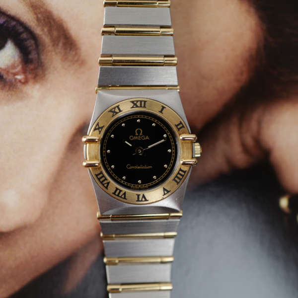 cafe noir les montres vintage marseille horloger omega constellation or acier vintage femme cadran noir