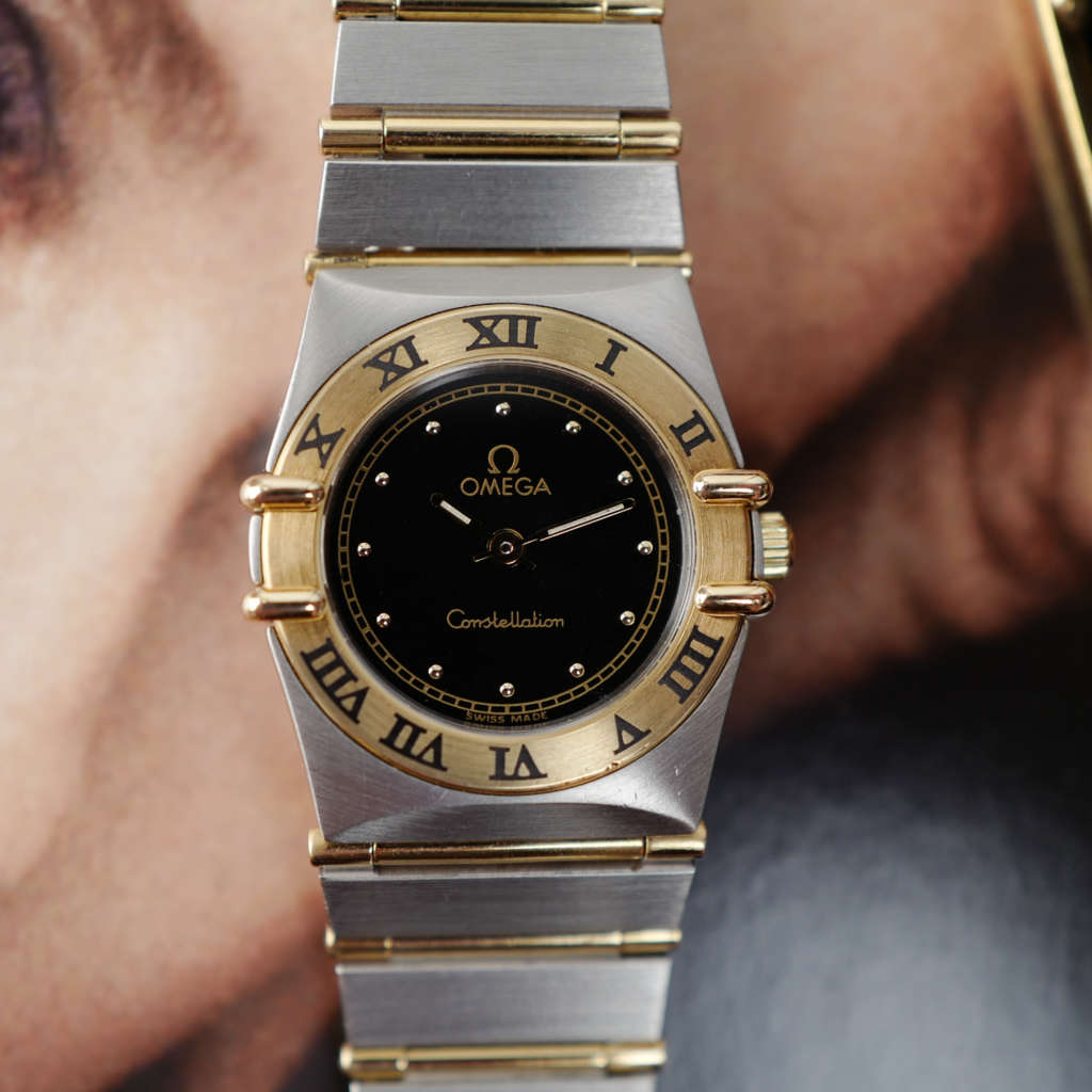 cafe noir les montres vintage marseille horloger omega constellation or acier vintage femme cadran noir_3 cafe noir les montres vintage marseille horloger omega constellation or acier vintage femme cadran noir