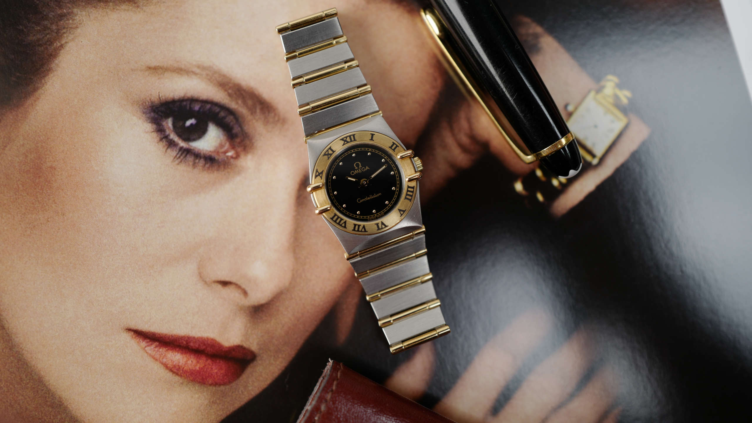 cafe noir les montres vintage marseille horloger omega constellation or acier vintage femme cadran noir