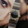 cafe noir les montres vintage marseille horloger omega constellation or acier vintage femme cadran noir