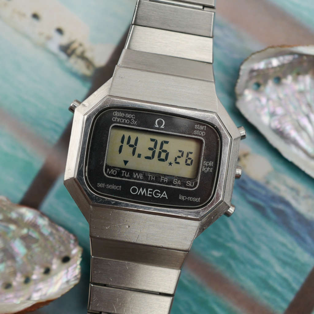 cafe noir les montres vintage omega Seamaster LCD 186 0003 rare digitale digital_2