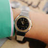 cafe noir les montres vintage omega constellation femme or acier 595 0001 795 0800 cadran noir bicolor 28 mm mini 1977