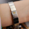 cafe noir les montres vintage omega constellation femme or acier 595 0001 795 0800 cadran noir bicolor 28 mm mini 1977