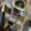 cafe noir les montres vintage omega constellation femme or acier 595 0001 795 0800 cadran noir bicolor 28 mm mini 1977