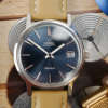 cafe noir les montres vintage omega geneve automatic rare cadran bleu 36mm 166 0163