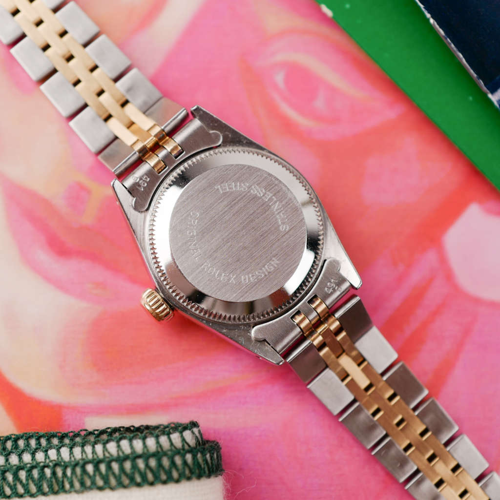 cafe noir les montres vintage rolex lady oyster perpetual ref 69173 or et acier jubiliee luette cannelee femme 1988 full set boite papier_9 cafe noir les montres vintage rolex lady oyster perpetual ref 69173 or et acier jubiliee luette cannelee femme 1988 full set boite papier