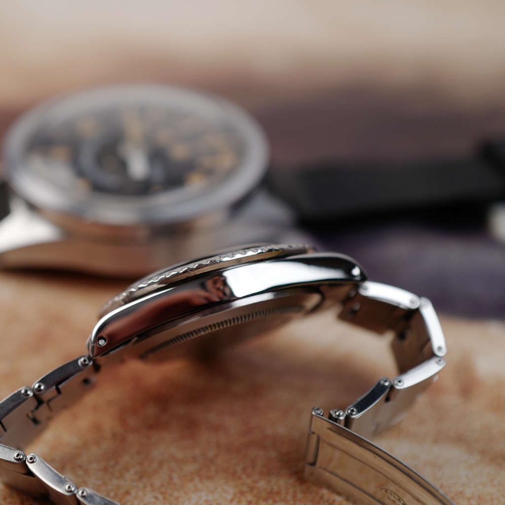 cafe noir montres horloger marseille tudor submariner ref 7928 ghost bezel rivet strap rose vintage 1967 mouvement tudor 390