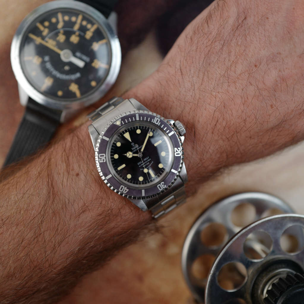 cafe noir montres horloger marseille tudor submariner ref 7928 ghost bezel rivet strap rose vintage 1967 mouvement tudor 390