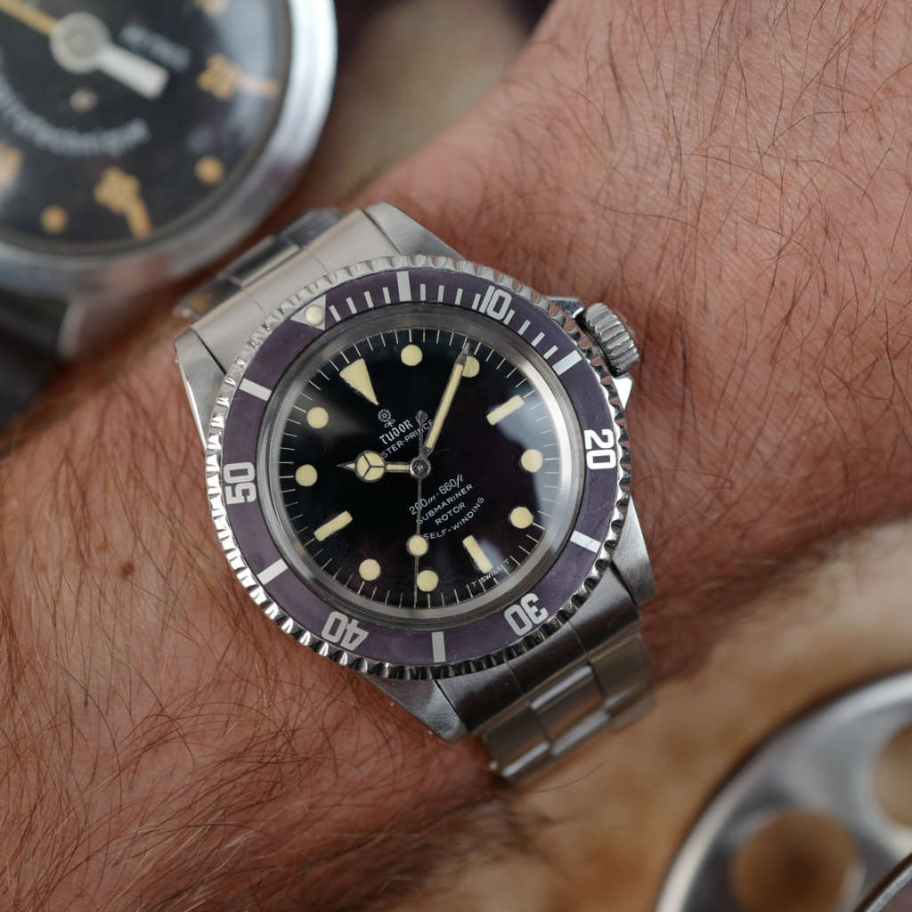 cafe noir montres horloger marseille tudor submariner ref 7928 ghost bezel rivet strap rose vintage 1967 mouvement tudor 390