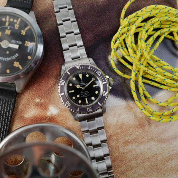 cafe noir montres horloger marseille tudor submariner ref 7928 ghost bezel rivet strap rose vintage 1967 mouvement tudor 390