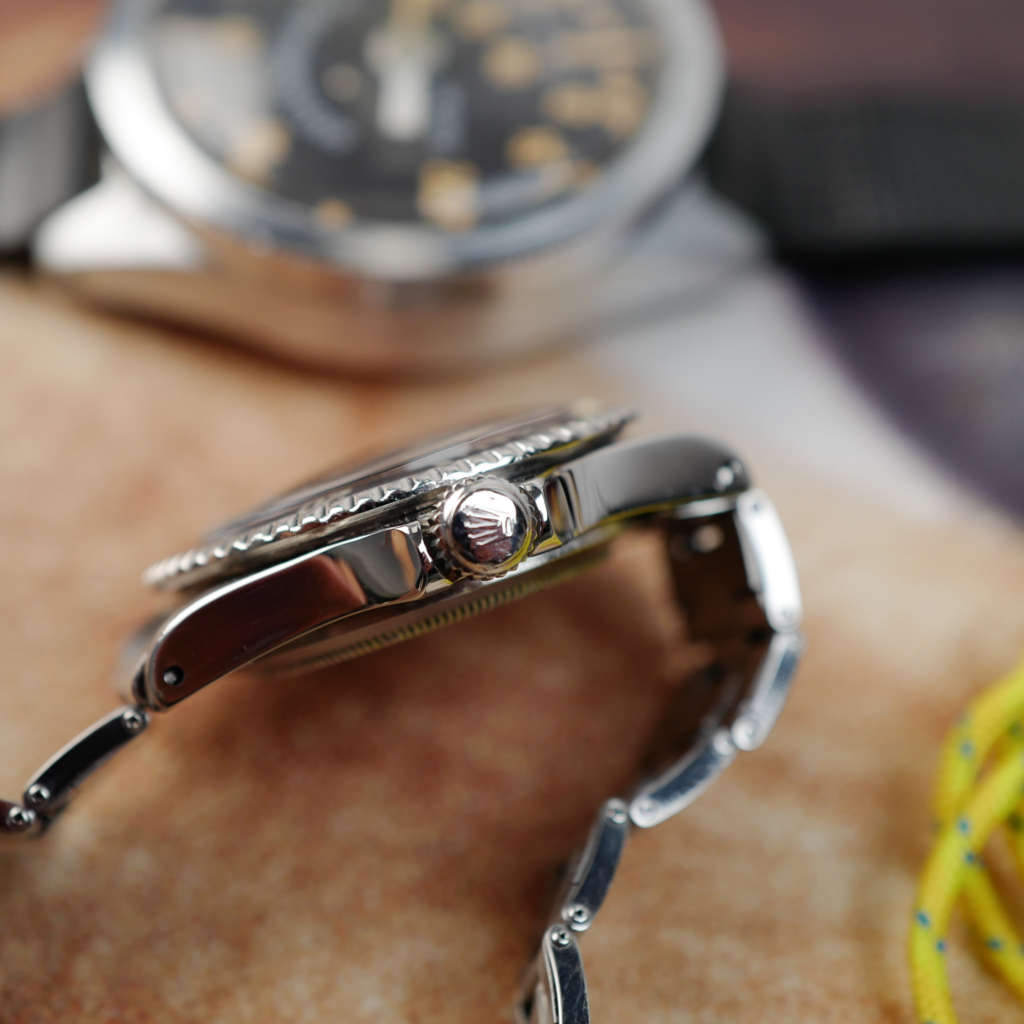 cafe noir montres horloger marseille tudor submariner ref 7928 ghost bezel rivet strap rose vintage 1967 mouvement tudor 390