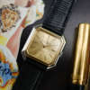 cafe noir les montres vintage baume mercier ceinture bi colore carre pour femme quartz