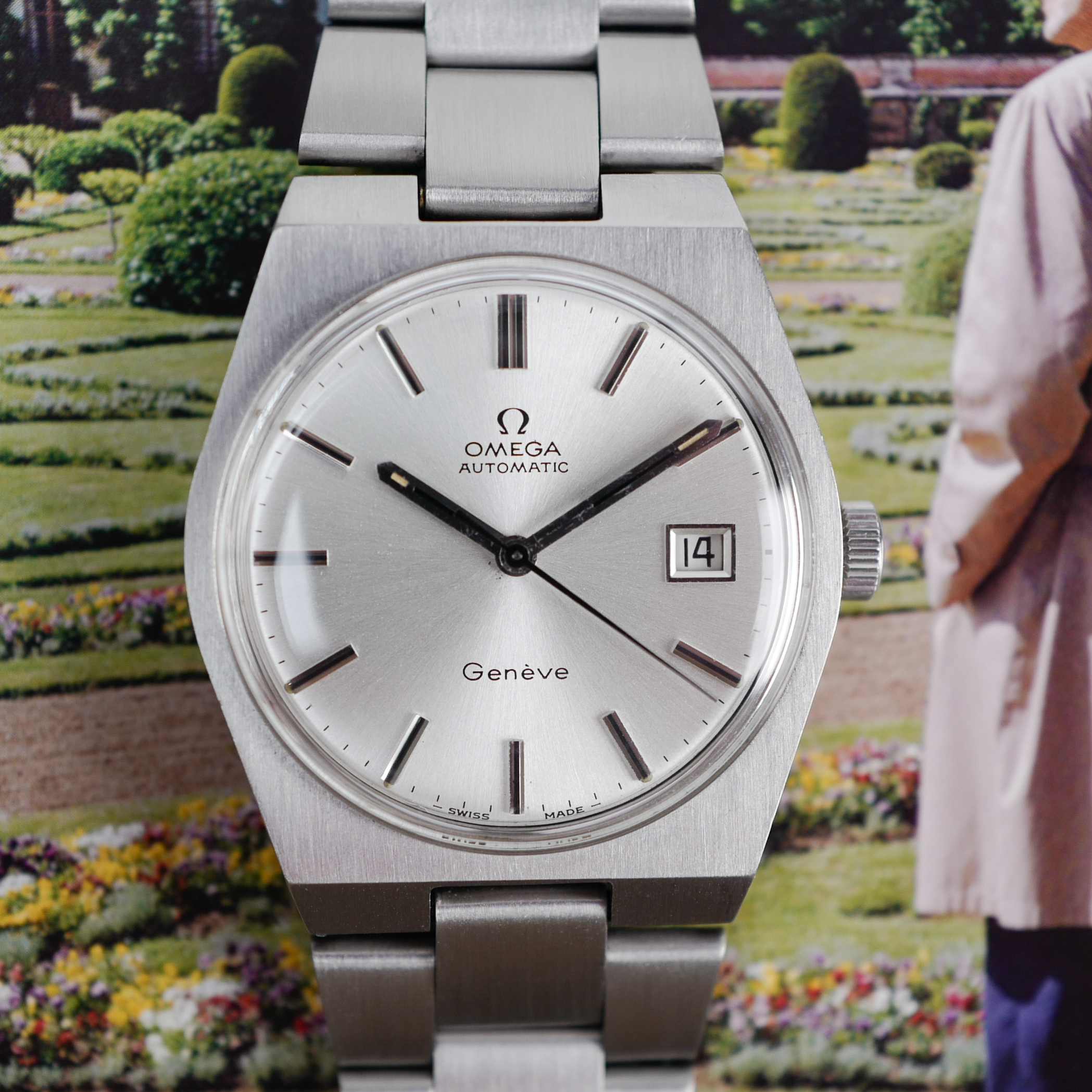 OMEGA Genève Acier "Cadran Blanc" (Vintage 1973)