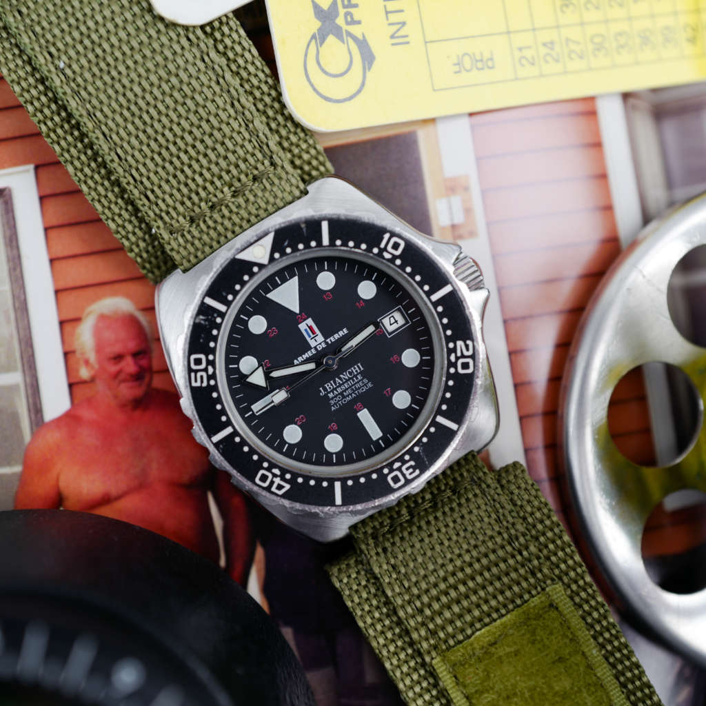 cafe noir les montres horloger jacques bianchi 1993 marseille JB 300 JB300 vintage mrp armee de terre_2 cafe noir les montres horloger jacques bianchi 1993 marseille JB 300 JB300 vintage mrp armée de terre gdse dgsi