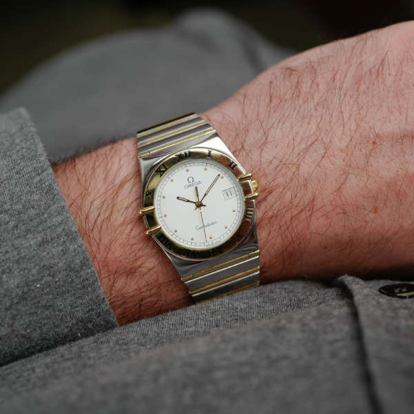 cafe noir les montres vintage horloger marseille omega vintage constellation quartz or acier pour homme grande taille Constellation 396 1070 396 1080