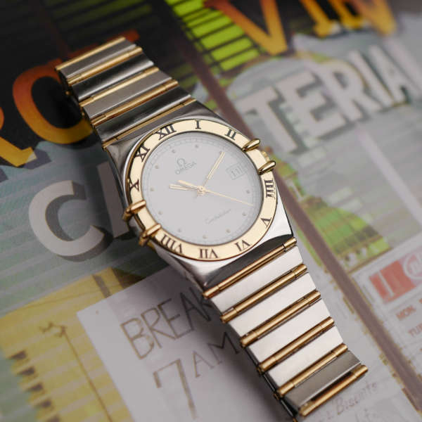 cafe noir les montres vintage horloger marseille omega vintage constellation quartz or acier pour homme grande taille Constellation 396 1070 396 1080