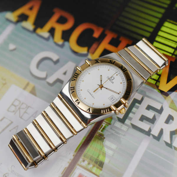 cafe noir les montres vintage horloger marseille omega vintage constellation quartz or acier pour homme grande taille Constellation 396 1070 396 1080