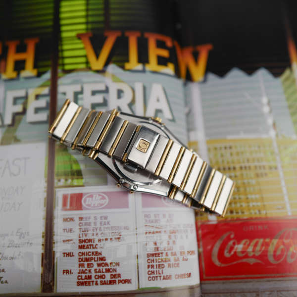 cafe noir les montres vintage horloger marseille omega vintage constellation quartz or acier pour homme grande taille Constellation 396 1070 396 1080