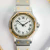 cafe noir montres horloger marseille cartier-santos-femme-octogonale-ref-0906-vintage-1980-bicolore