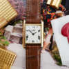 cafe noir montres horloger marseille cartier tank must vermeil petit modèle or massif quartz cadran