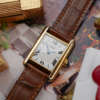 cafe noir montres horloger marseille cartier tank must vermeil petit modèle or massif quartz cadran