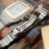 cafe noir les montres horloger marseille cartier santos pour femme or et acier bicolor ref 0902 vintage petit modèle
