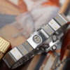 cafe noir les montres horloger marseille cartier santos pour femme or et acier bicolor ref 0902 vintage petit modèle