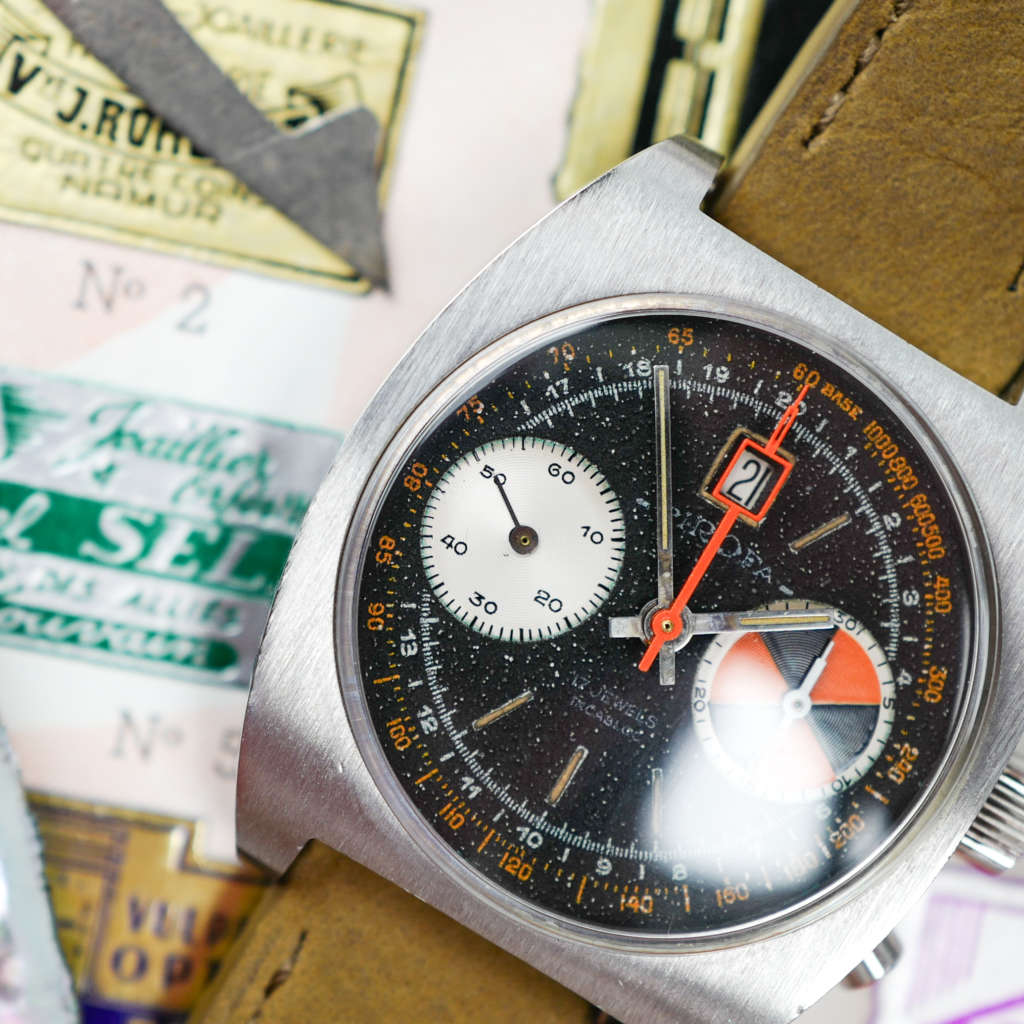 cafe noir les montres vintage horlogerie marseille aix cafe noir montres vintage marseille Yachting Chronographe pirofa mecanique manuel regatte landeron 189