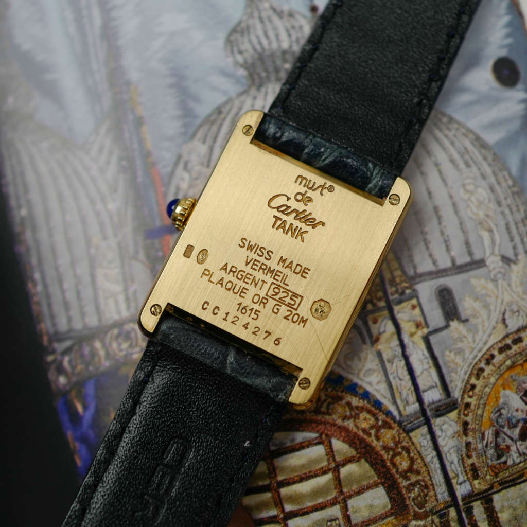 cafe noir les montres vintage horlogerie marseille aix cafe noir montres vintage marseille cartier tank must grand modèle argent vermeil plaque or homme vintage quartz manuelle