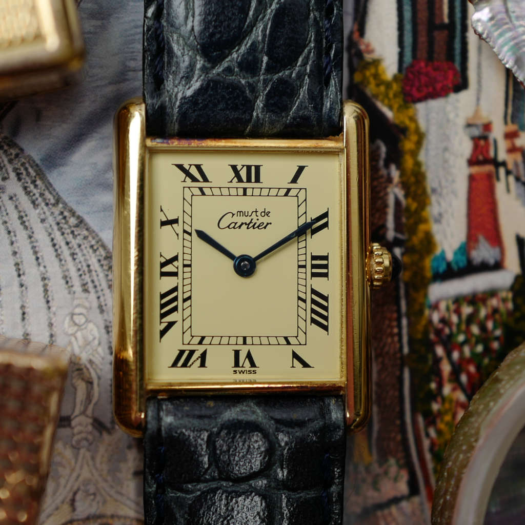 cafe noir les montres vintage horlogerie marseille aix cafe noir montres vintage marseille cartier tank must grand modèle argent vermeil plaque or homme vintage quartz manuelle