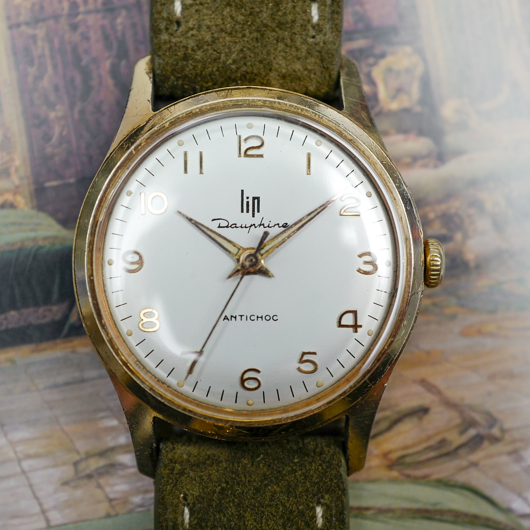 Montres anciennes - Montre Bracelet de Marque LIP SOUVERAINE , Plaqué