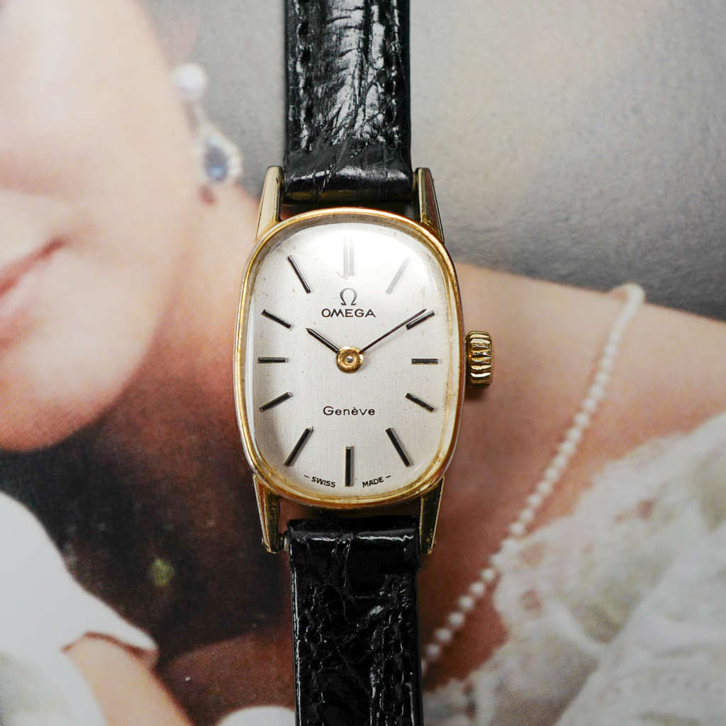 cafe noir les montres vintage horlogerie marseille aix cafe noir montres vintage marseille omega Mini Ellipse 511 289 de 1969 vintage femme dorée mécanique